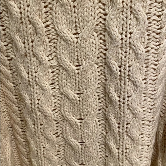 Vintage Womens Timberland Weathergear Made in Ireland Cable Sweater 100% Cotton - Picture 5 of 8